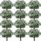 60 Pcs Eucalyptus Leaves Stems Artificial Eucalyptus Leaves Artificial Silver Dollar with White Seeds Grey Green Short Leaves Faux Branches Stems Plants for Wedding Bouquet Farmhouse Greenery Decor 3.4"D x 1.4"W x 2.8"H
